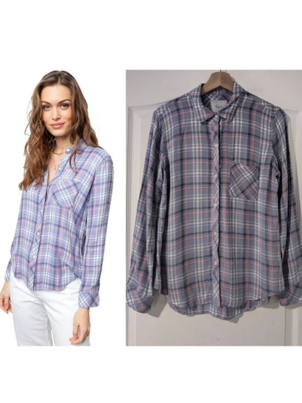 Rails | Hunter Plaid Shirt In Coast Peony